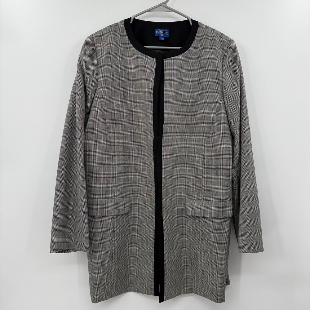 Pendleton vintage houndstooth jacket blazer‎ 100% virgin wool size 18